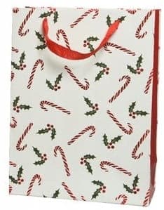 Paperilahjakassi joulukuviolla 48 cm