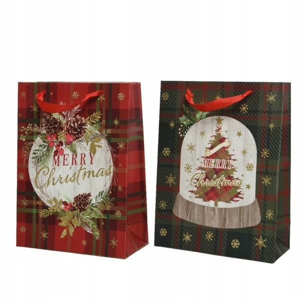 Julklappspåse i papper 48 cm
