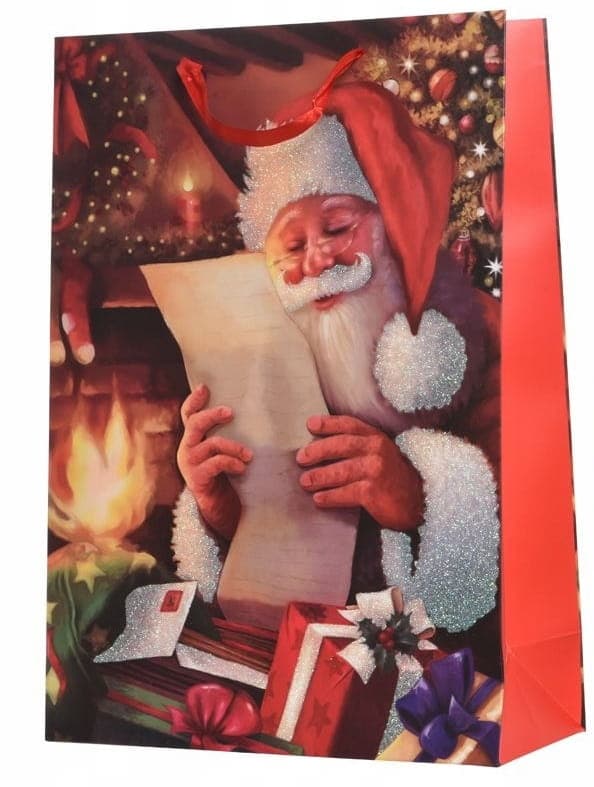 Julklappspåse med mönster 32 cm