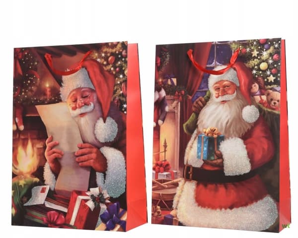 Julklappspåse med mönster 32 cm