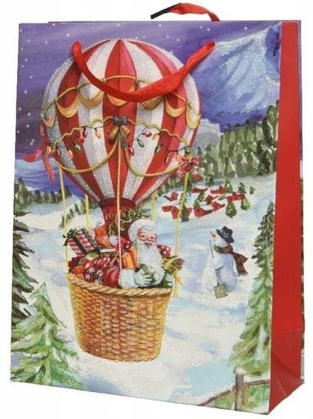 Papperspresentpåse flerfärgad 24 cm