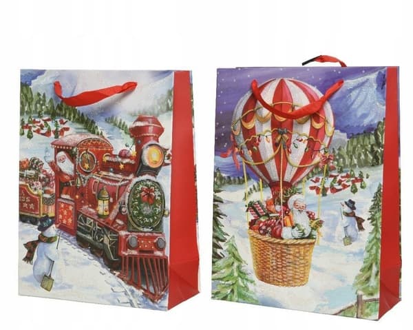 Papperspresentpåse flerfärgad 24 cm