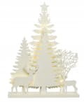 Pikkukuva 1 / 2: LED-joulukoristeinen hahmo, valkoinen, 40 cm