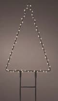 Miniatyrbillede 2 af 2: Metal LED juletræ udendørs 77 cm