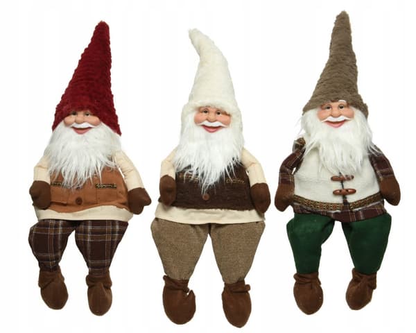 Julefigur af nisse med hat 75 cm
