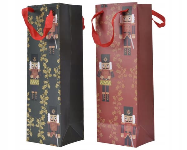 Julklappspåse för alkohol 10 x 12 x 36 cm