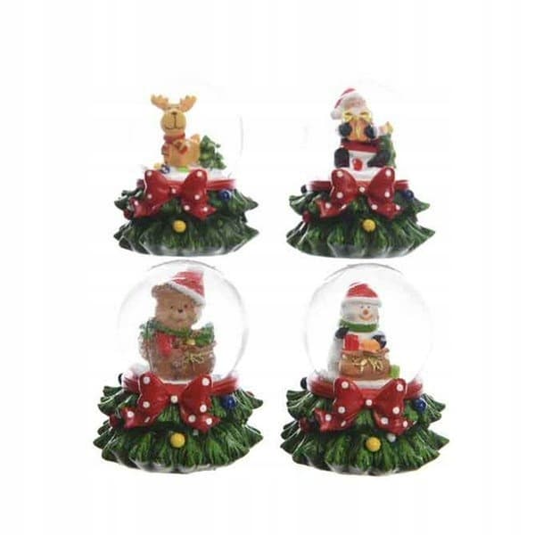Julsnöglob dekorativ mix av mönster 6,5 cm