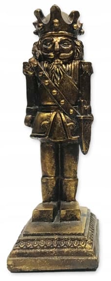 Jule Nøddeknækker Figur 22 cm Guld
