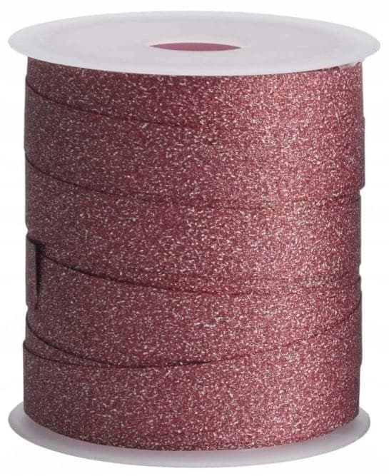 Glitter julegavebånd 1cm x 10m 1 stk.