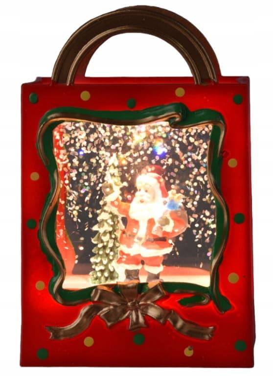 LED-joululahjapussihahmo 7,5x4x11,5 cm Paristokäyttöinen