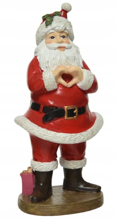 Julfigur av jultomten 7,8x10x21cm dekorativ