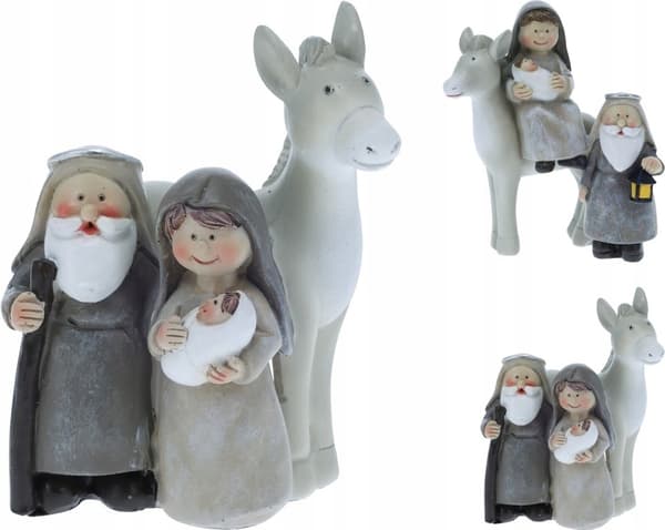 Julekrybbefigur til hjemmet 12,5x10,5x6,5 cm 1 stk.