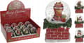 Miniatyrbillede 3 af 3: Snekugle med snemand i hat jul 6,5 x 4,7 cm