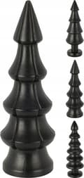 Miniatyrbillede 2 af 3: Juletræsfigur, træ, sort, 24 cm, 1 stk.