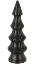 Miniatyrbillede 1 af 3: Juletræsfigur, træ, sort, 24 cm, 1 stk.