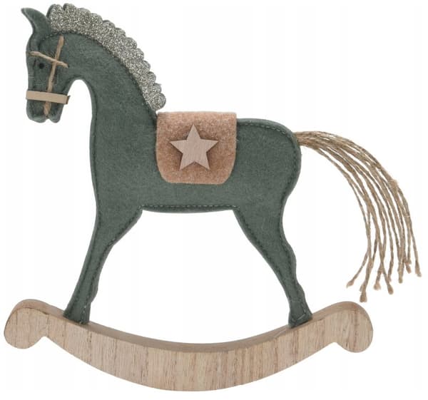 Julefigur hest dekorativ 22 cm