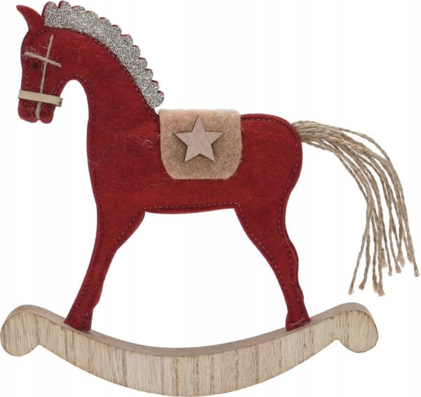 Julefigur hest dekorativ 22 cm