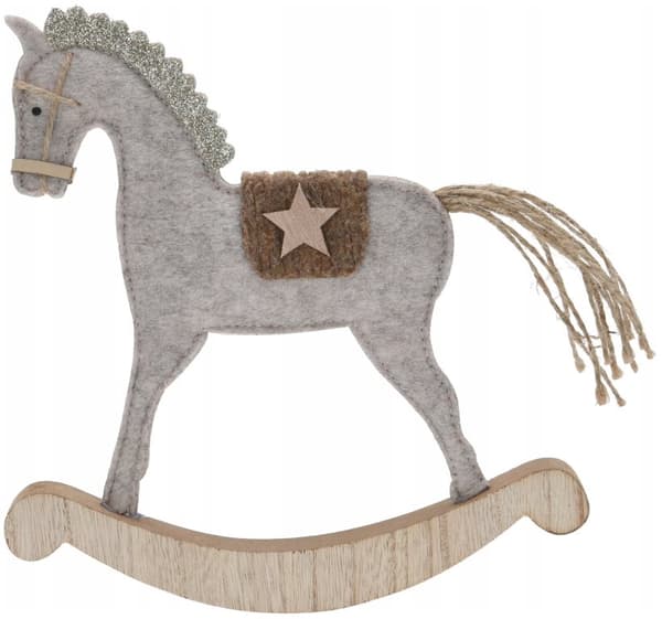 Julefigur hest dekorativ 22 cm