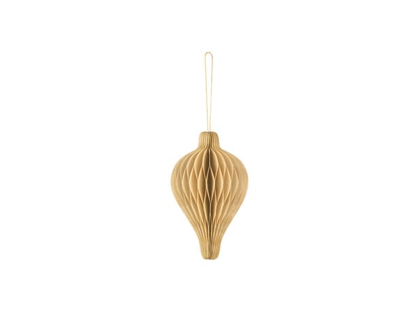 Papperskul i honungskaka, Droplet, beige, 8x12 cm (1 kartong / 48 st.)