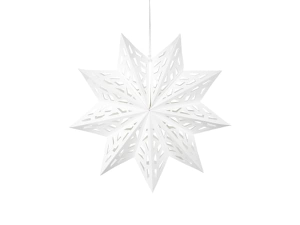 Paperitähti, 50 cm, valkoinen (1 pkt / 50 kpl)