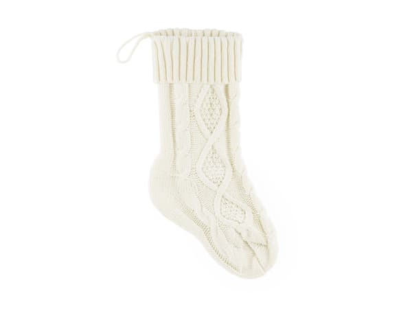 Koristeellinen sukka, luonnonvalkoinen, 15,5x34cm (1 pkt / 24 kpl)