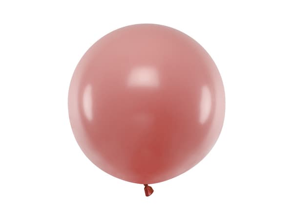 Rund ballon 60 cm, Pastel Vild Rose