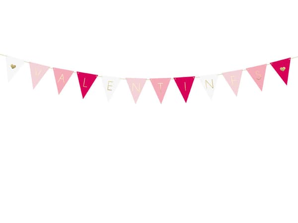 Valentins guirlande - Flag, blandet, 2,1 m
