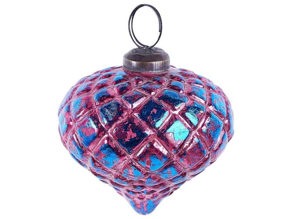 Set med 6 rosa ASTRALE glaskulor Lumarko!