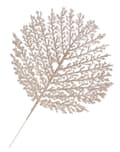 Miniatyrbild 3 av 5: DEKORATIV KREN GULDBLAD MED GLITTER 28CM