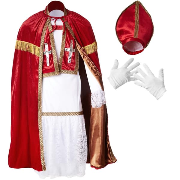 St. Nikolaus-sæt mørkerødt