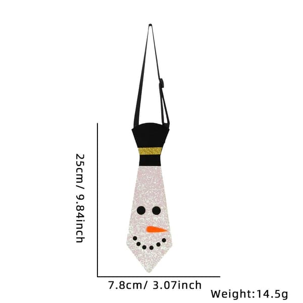 Julefiltslipsmønster Festfestivalslips - Snowman Face