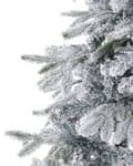 Miniatyrbild 4 av 5: Konstgjord julgran Vit Syntet 180 cm Snöfrostad Flockade gångjärnsgrenar Högtid