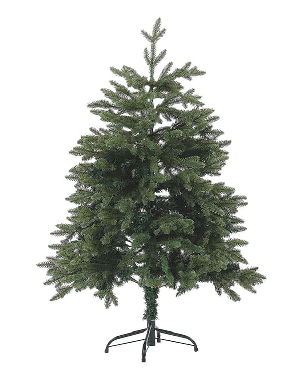 Konstgjord Julgran Grön PVC Metallbas 120 cm Traditionell stil