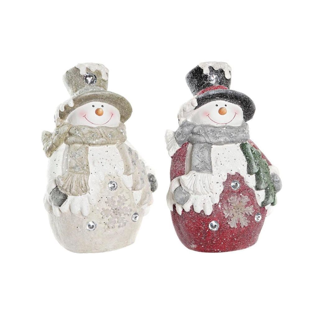 Christmas bauble DKD Home Decor Snow Doll Magnesium (24 x 20 x 38 cm) (2 Units)