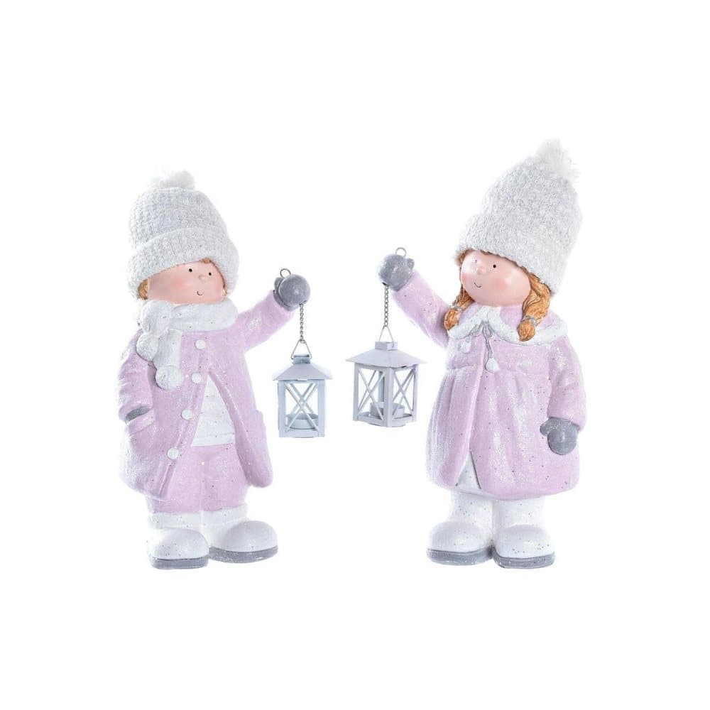 Christmas bauble DKD Home Decor Metal Boys Magnesium (25 x 16,5 x 43 cm) (2 Units)
