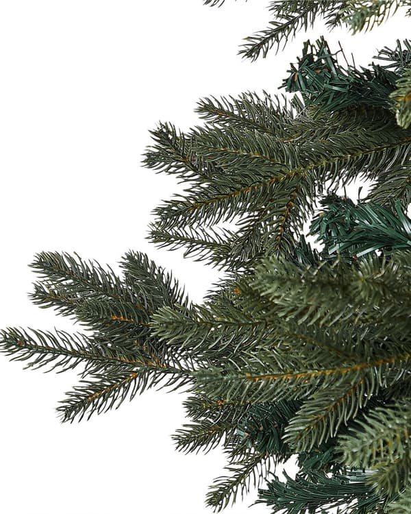Konstgjord julgran Grön PVC Metallbas 240 cm Traditionell stil Festlig inredning