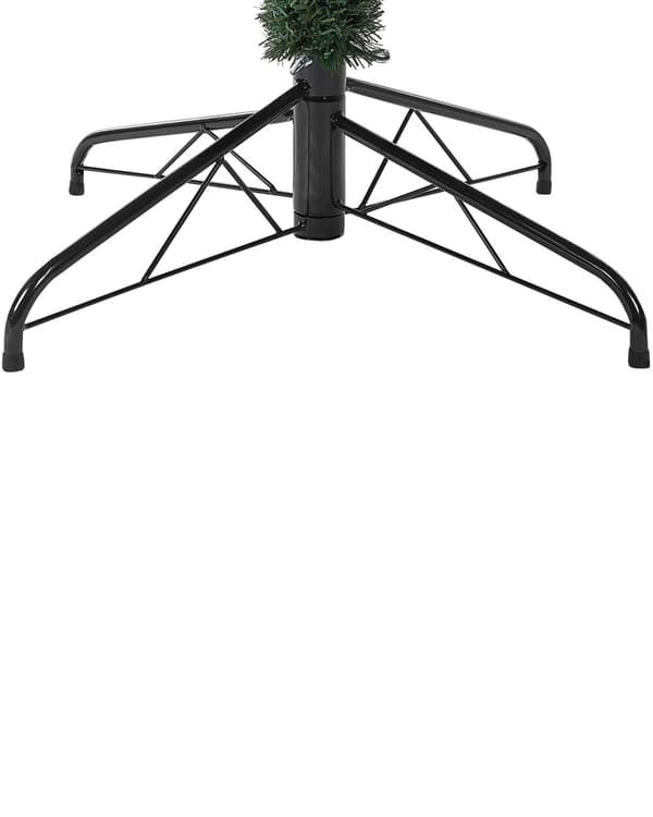 Konstgjord julgran Grön PVC Metallbas 240 cm Traditionell stil Festlig inredning