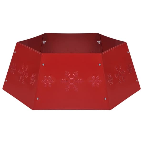 vidaXL Julgranskrage röd Ø68x25 cm -  Julgransmattor