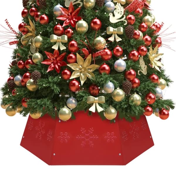 vidaXL Julgranskrage röd Ø68x25 cm -  Julgransmattor