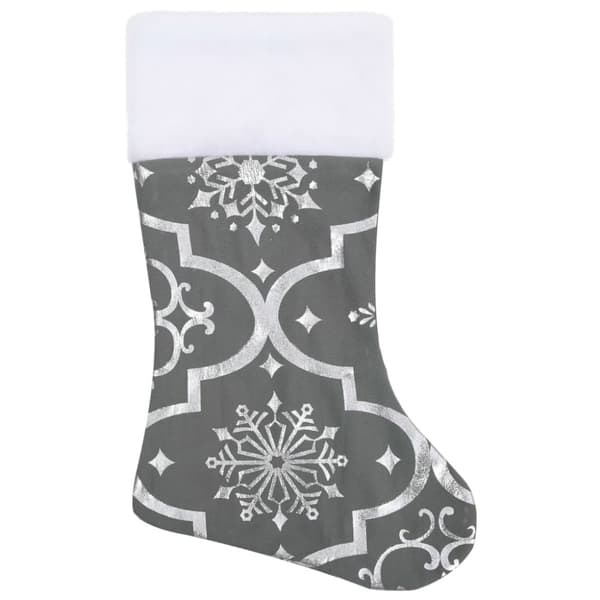 Ylellinen joulukuusen jalustapeite sukalla harmaa 90 cm kangas - Joulukuusen Jalustapeite - Joulukuusen Jalustapeitteet - Home & Living