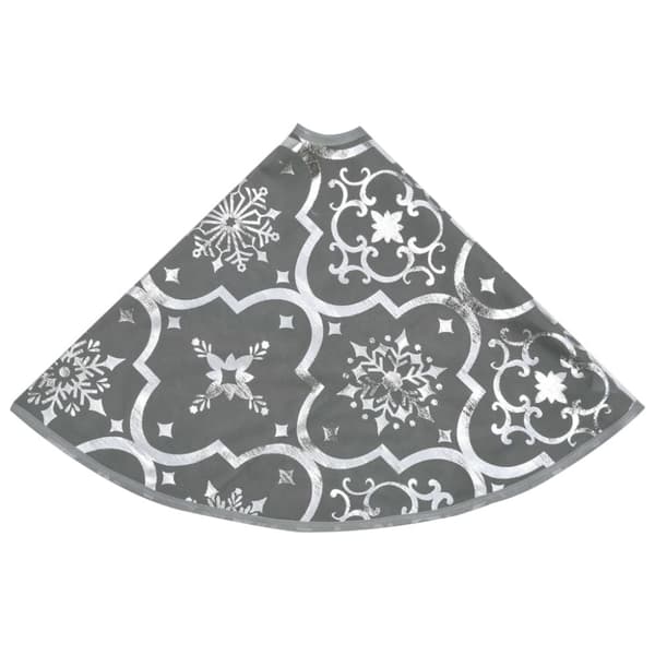 Ylellinen joulukuusen jalustapeite sukalla harmaa 90 cm kangas - Joulukuusen Jalustapeite - Joulukuusen Jalustapeitteet - Home & Living