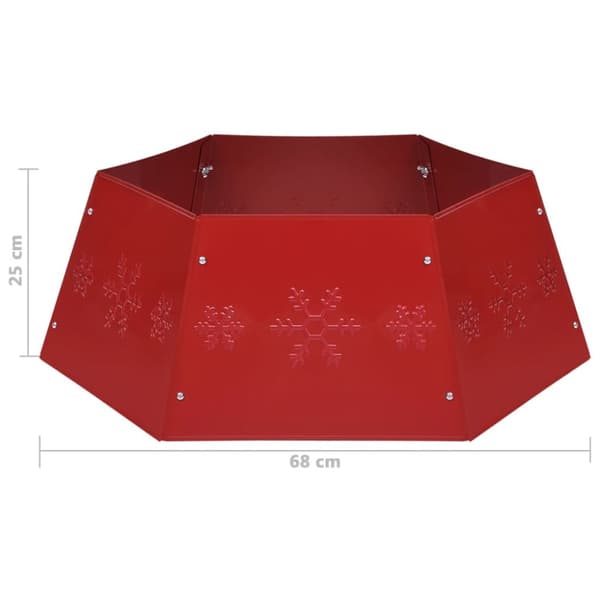 Julgranskrage röd Ø68x25 cm - Julgranskrage - Julgranskragar - Home & Living