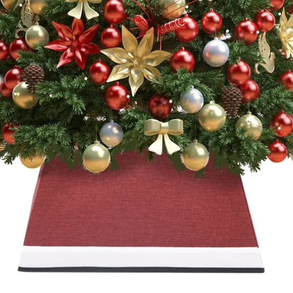 Julgranskrage röd och vit 48x48x25 cm - Julgranskrage - Julgranskragar - Home & Living