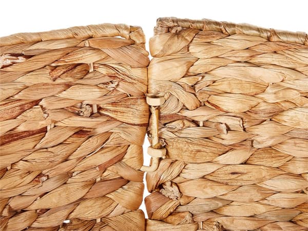 Julgranskrage Naturlig Vattenhyacint ⌀ 61 cm Handgjord Boho Rund Hemtillbehör Omslag för Stomme Julgran