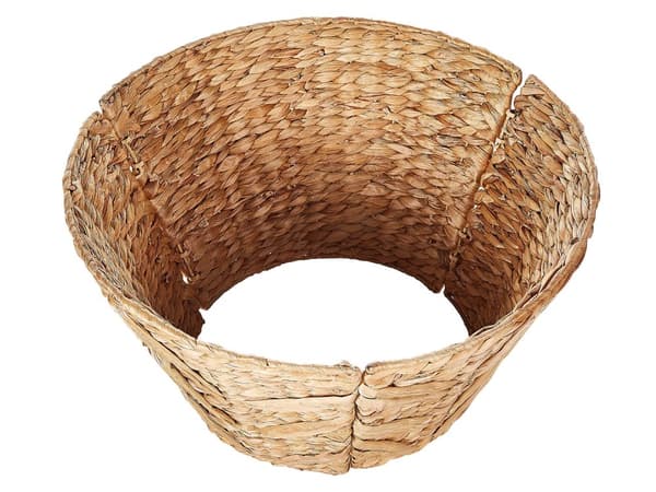 Julgranskrage Naturlig Vattenhyacint ⌀ 50 cm Handgjord Boho Rund Hemtillbehör Omslag för Stomme Julgran