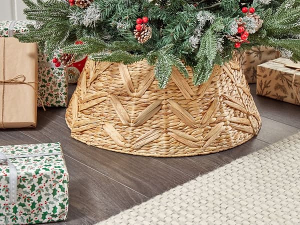 Juletrekrage Natur Vannhyasint ø 60 cm Bohemsk stil Tilbehør Jul Juletrefot
