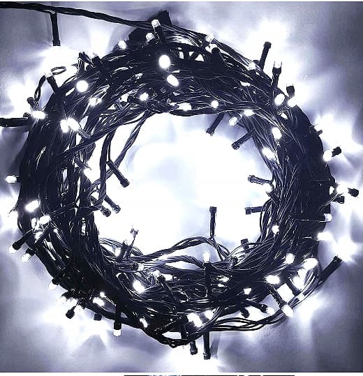 100 LED JOULUKUUSEN VALOJÄRJESTÖ joulukuuselle JOULUKUUSI ULKO-/SISÄLLÄ