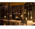 Miniatyrbillede 6 af 11: Garland CURTAIN LED juletræslys hængende stjerner istapper vindue STAR