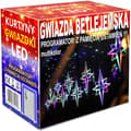 Pikkukuva 1 / 6: Garland CURTAIN LED joulukuusen valot riippuvat tähdet jääpuikot ikkuna STAR