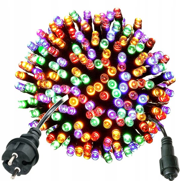 200 LED-juletræslys FLASH-snor til juletræ JULETRÆBLITS UDEN/INDVENDIG